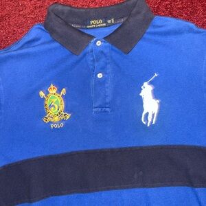 Polo Ralph Lauren Blue and Black Polo Shirt